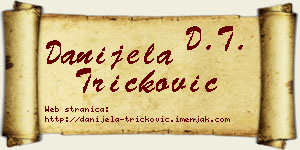 Danijela Tričković vizit kartica